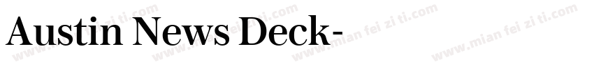 Austin News Deck字体转换